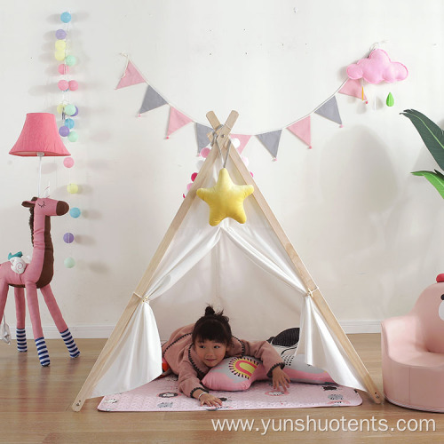 Indoor &Outdoor A Frame Kids Play Teepee Tent